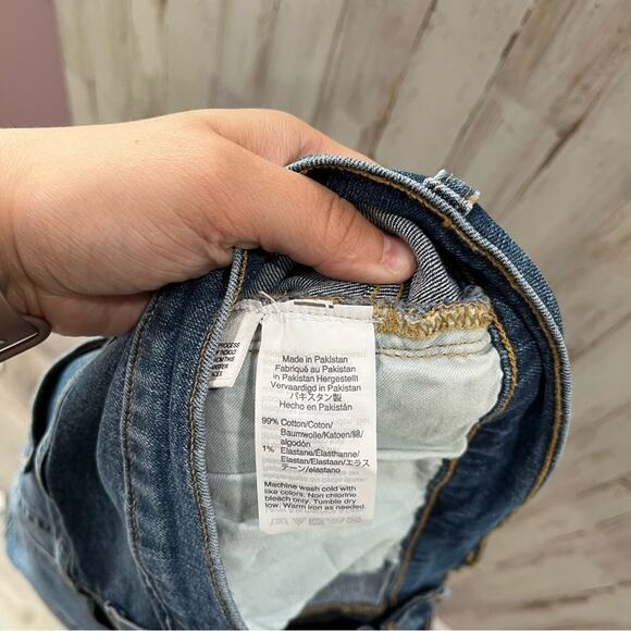 JCrew Mercantile Slim boyfriend jean with distressed details Frayed Hem L0871 - Picture 6 of 10